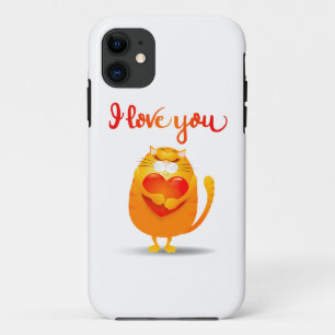Funda Para iPhone 11 estuche Cat in Love iPhone / iPad