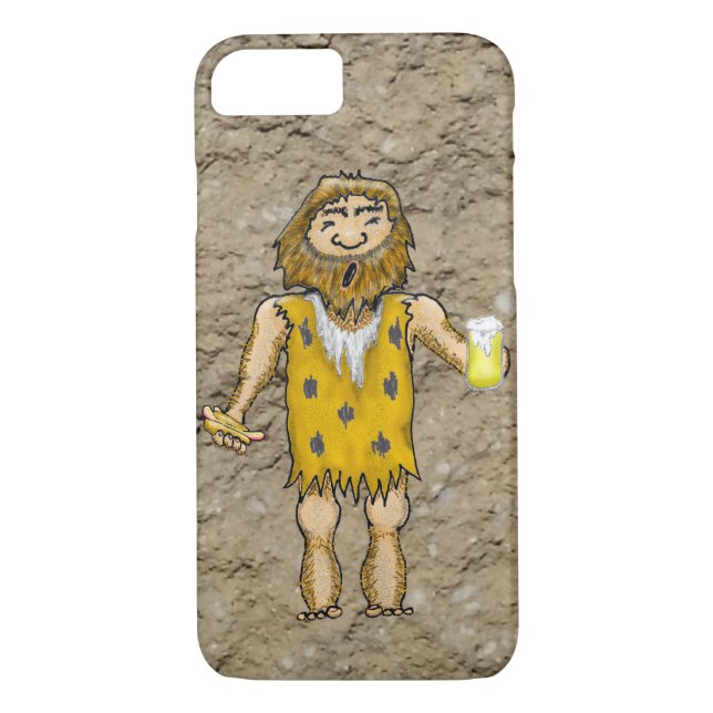 Funda De Case-Mate Para iPhone Estuche Caveman para teléfono celular (Reverso)