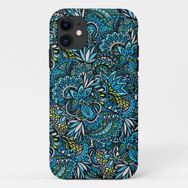 Funda De Case-Mate Para iPhone Estuche Cerulean Swirls Funda-Mate Tough Phone (Reverso)
