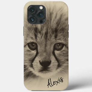 Funda Para iPhone 13 Pro Max Estuche Cheetah Cub Funda-Mate para iPhone