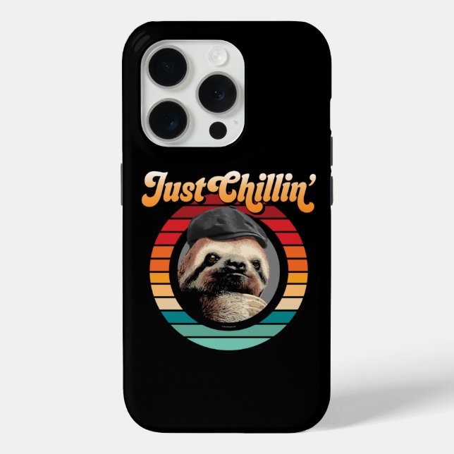 Funda De Case-Mate Para iPhone Estuche Chillin para iPhone con Funda Sloth (Reverso )