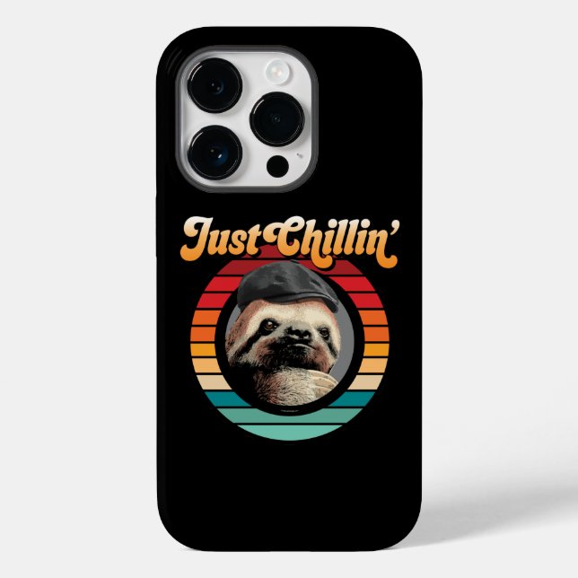 Funda De Case-Mate Para iPhone Estuche Chillin para iPhone con Funda Sloth (Reverso )