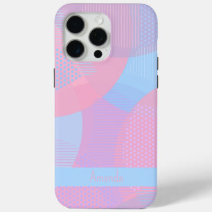 Funda Para iPhone 15 Pro Max Estuche Circle Pattern Funda-Mate para iPhone