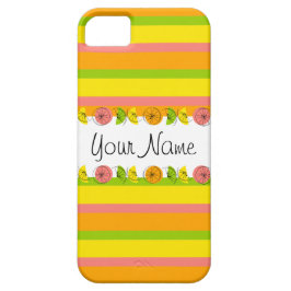 Funda Para iPhone 11 Estuche Citrus Stripe Classic Name iPhone