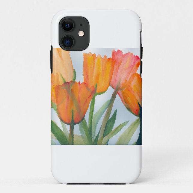 Funda De Case-Mate Para iPhone Estuche Citrus Tulips Funda-Mate para iPhone naran (Reverso)