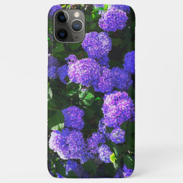 Funda Para iPhone 11 Pro Max Estuche clásico púrpura realista Hydrangea Phone p