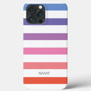 Funda Para iPhone 13 Pro Max Estuche colorido rayado para iPhone / iPad
