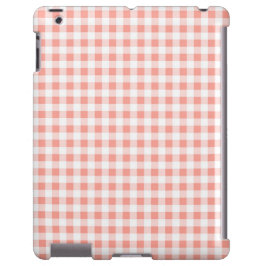 Funda Para iPhone 13 Estuche Coral Gingham Check iPad
