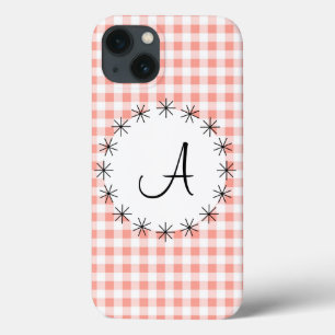 title_seo2 Estuche Coral Gingham Check 'Monogram' iPad