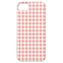 title_seo2 Estuche Coral Gingham Check para iPhone