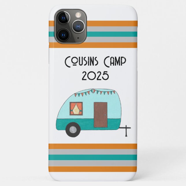Funda De Case-Mate Para iPhone Estuche Cousins Camp Retro Camper para iPhone / iP (Reverso)