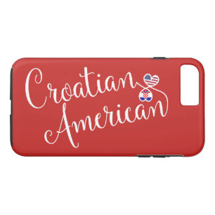 Funda Para iPhone 8 Plus/7 Plus Estuche croata-estadounidense de teléfonos celular