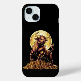 Funda Para iPhone 15 Estuche Crypto Bull Phone