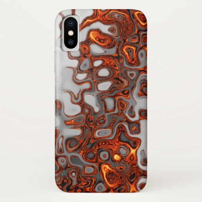 Funda De Case-Mate Para iPhone estuche/cubierta de teléfono de mármol de incendio (Reverso)