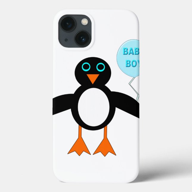 Funda De Case-Mate Para iPhone Estuche Cute Blue Baby Boy Penguin iPad (Reverso)