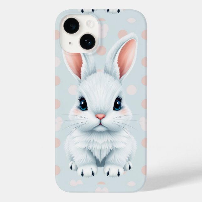 Funda De Case-Mate Para iPhone Estuche Cute Bunny Phone para iPhone 14 (Reverso )