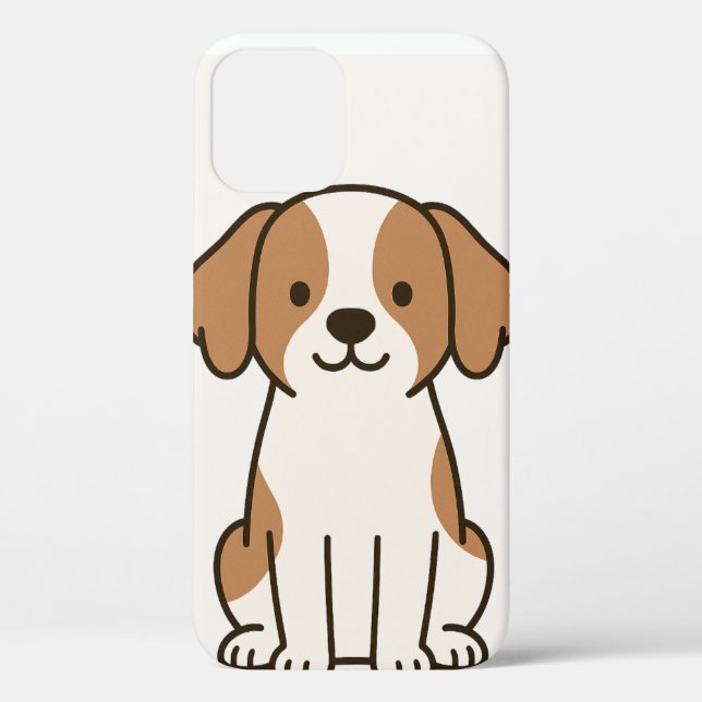 Funda De Case-Mate Para iPhone Estuche Cute Cartoon Dog para iPhone (Reverso )