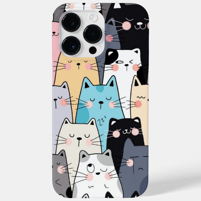 Funda De Case-Mate Para iPhone Estuche Cute Cats / iPad (Reverso)