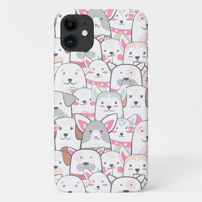 Funda De Case-Mate Para iPhone Estuche Cute Dogs Phone (Reverso)