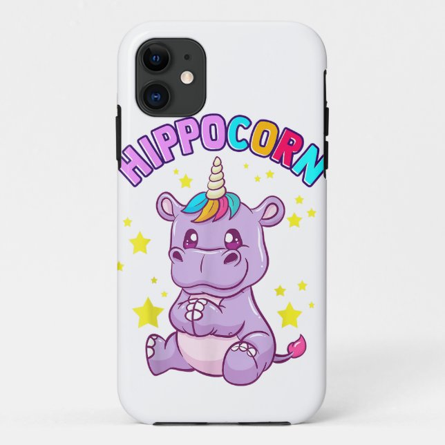 Funda De Case-Mate Para iPhone Estuche Cute Hippo Funny Personalizado Phone Para  (Reverso)