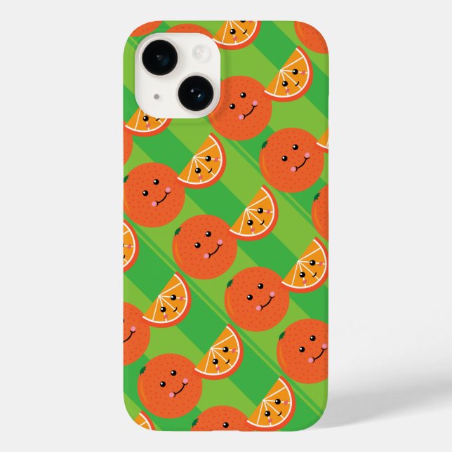 Funda De Case-Mate Para iPhone Estuche Cute Naranja para iPhone (Reverso )
