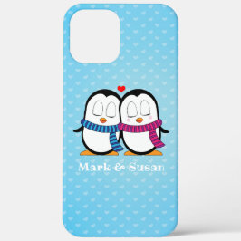 title_seo2 Estuche Cute Pingüino para teléfono de pareja