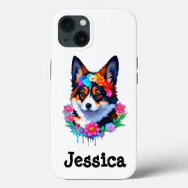 Funda Para iPhone 13 Estuche Cute Sweet Corgi Puppy iPhone / iPad