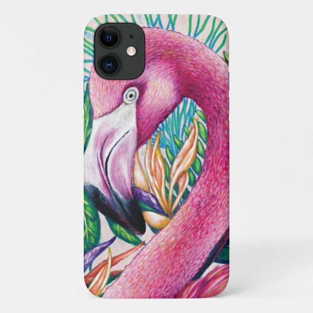 Funda De Case-Mate Para iPhone Estuche Cute Tropical Flamingo IPhone / IPad (Reverso)