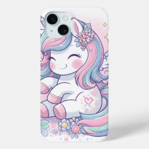 Funda Para iPhone 15 Mini Estuche Cute Unicorn para iPhone Funda-Mate