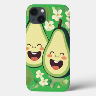 Funda Para iPhone 13 Estuche Cutto Aguacate Pareja de Teléfono Funny