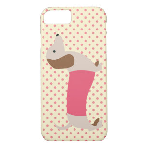 Funda Para iPhone 8/7 Estuche Dachshund I Phone Estuche Pink Wiener Dog