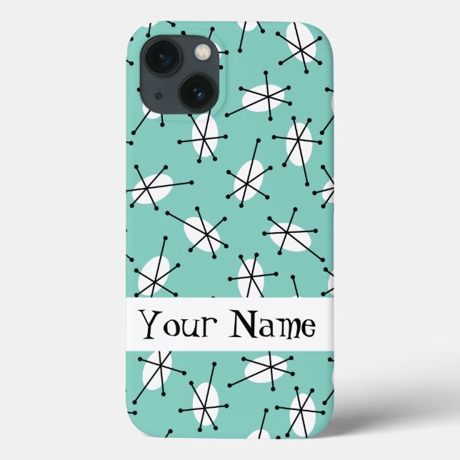 Funda De Case-Mate Para iPhone Estuche Dazzle Multi Blue 'Name' iPad (Reverso)