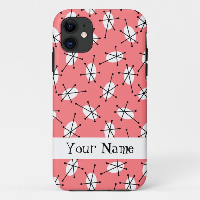 Funda De Case-Mate Para iPhone Estuche Dazzle Multi Pink 'Name' para iPhone (Reverso)
