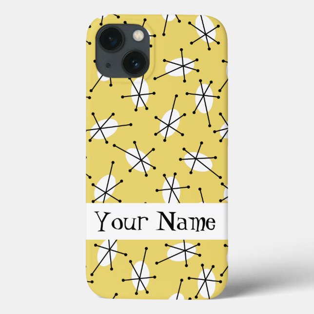 Funda De Case-Mate Para iPhone Estuche Dazzle Multi Yellow 'Name' iPad (Reverso)