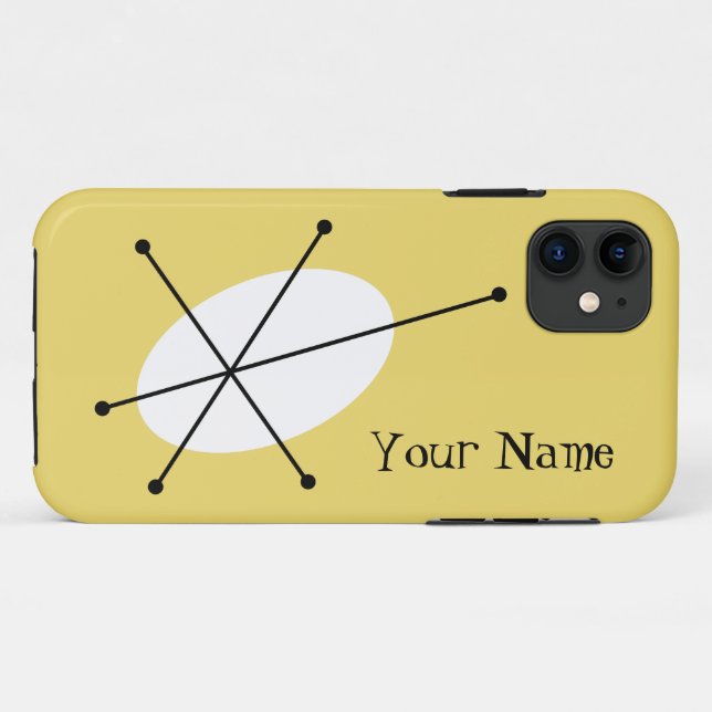 Funda De Case-Mate Para iPhone Estuche Dazzle Yellow 'Your Name' para iPhone (Reverso (horizontal))