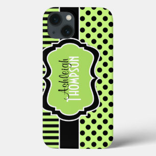 Funda Para iPhone 13 Estuche de aire para iPad con puntos de polka blan