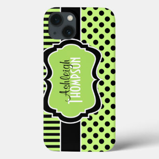 Funda Para iPhone 13 Estuche de aire para iPad con puntos de polka blan