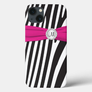Funda Para iPhone 13 Estuche de aire para iPad rayado de cebra rosa, ne