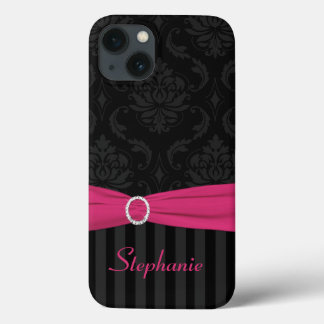 title_seo2 Estuche de aire para iPad rayado de damasca rosa g