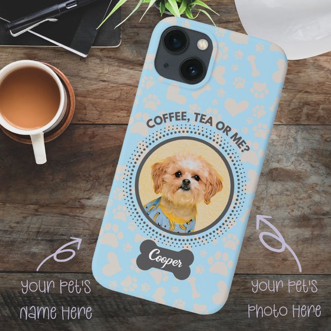 Funda De Case-Mate Para iPhone Estuche de fotos y teléfonos de personalizado - Am (Unique gift to dog parents, photo and name can be personalized easily.)