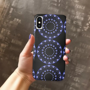 Funda Para iPhone X estuche de iphone azul paisley apple