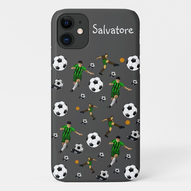 Funda De Case-Mate Para iPhone Estuche de Iphone de fútbol (Reverso)