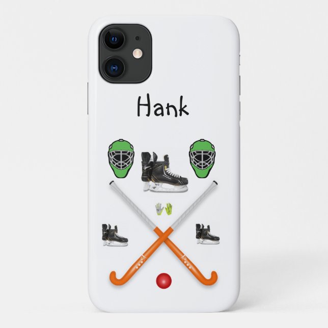 Funda De Case-Mate Para iPhone Estuche de iphone de hockey (Reverso)