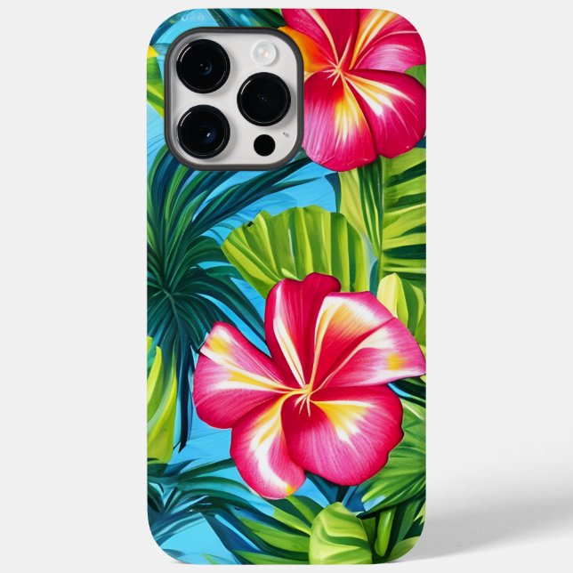Funda De Case-Mate Para iPhone Estuche de iphone de impresión Tropical Hawai (Reverso )