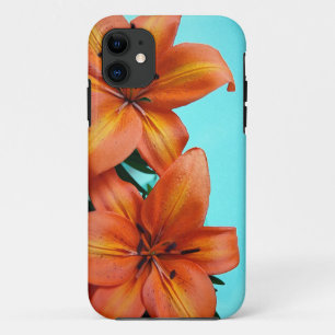 Funda Para iPhone 11 estuche de iphone de tiger lily naranja