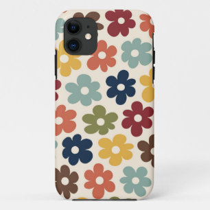 Funda Para iPhone 11 Estuche de iPhone / iPad de patrón floral retro co