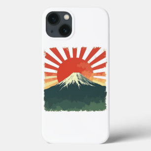 Funda Para iPhone 13 Estuche de iphone Mount Fuji Retro Japón - Sol nac