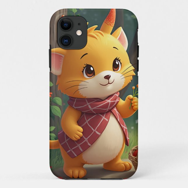 Funda De Case-Mate Para iPhone estuche de iphone para animales adorables (Reverso)