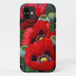 title_seo2 Estuche de iphone para flores de amapola rojas