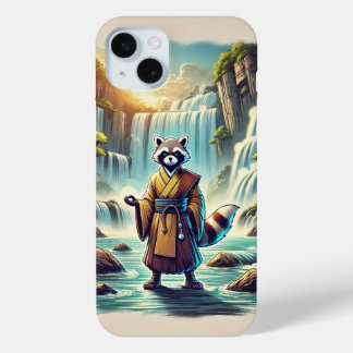 Funda Para iPhone 15 Mini Estuche de iphone Racoon monk